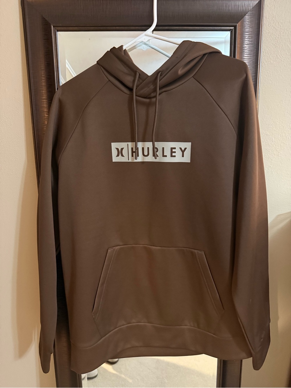 Hurley Brown Logo Pullover Hoodie